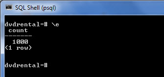 psql command example