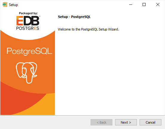 Install PostgreSQL 12 Windows Step 1